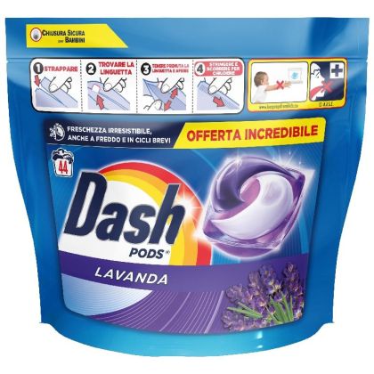 Капсули за пране Dash All in 1 Pods 44бр Лавандула
