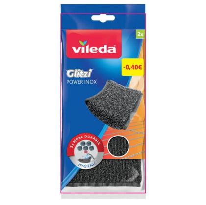 Кухненска гъба 2бр за инокс Vileda Glitzi