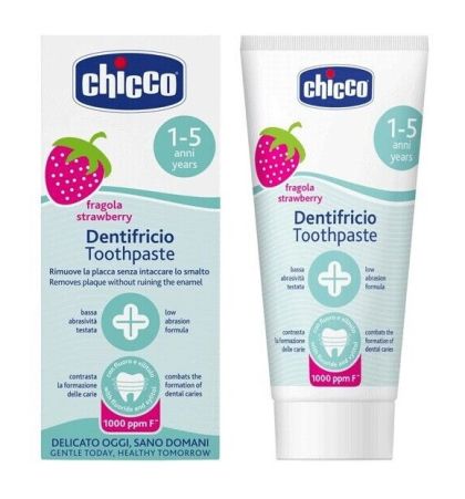 Детска паста за зъби Chicco 1-5г Ягода