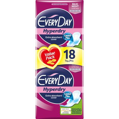 Дамски превръзки Every Day Hyperdry 18бр Maxi Night