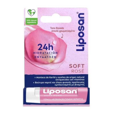 Балсам за устни Liposan Soft Rose 4.8гр