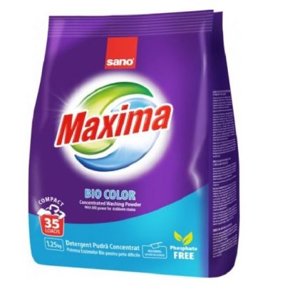 Прах за пране Sano Maxima 1.25кг 35пр Bio color