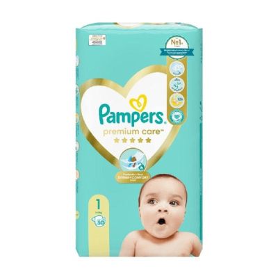 Памперс Pampers Premium Care 1 50бр 2-5кг