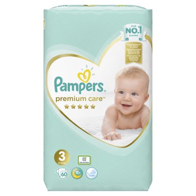 Памперс Pampers Premium Care 3 60бр 6-10кг