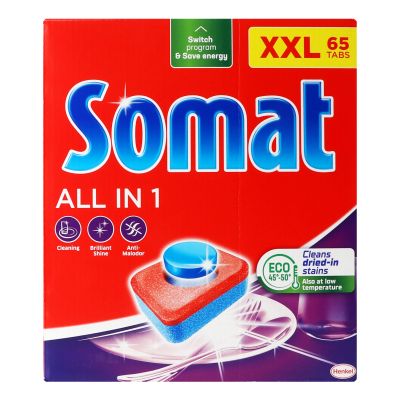 Таблетки за съдомиална Somat All in One 65бр 