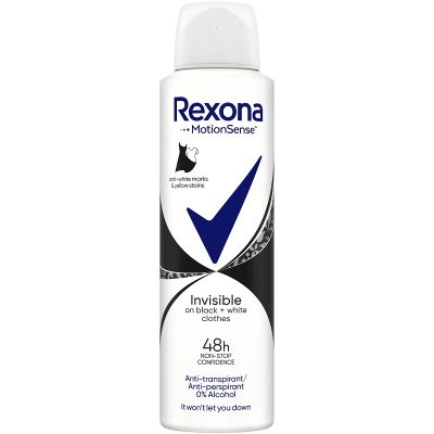 Дезодорант Rexona 150мл Invisible Black & White