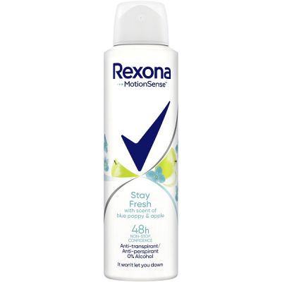 Дезодорант Rexona 150мл Stay Fresh Blue Poppy & Apple
