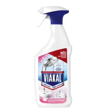 Спрей за баня п/в котлен камък Viakal 700мл Цветя