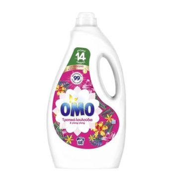 Течна прах Omo 68пр 3.4л Тропически цветя