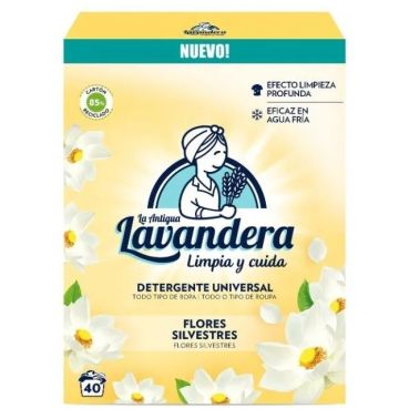 Прах за пране Lavandera 40пр 2.2кг Диви цветя
