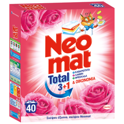 Прах за пране Neo Mat 40пр Роза