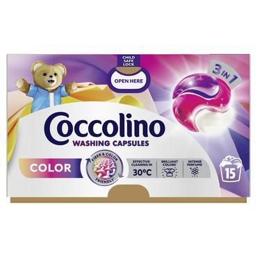 Капсули за пране Coccolino 3в1 15бр за цветно