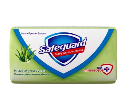 Сапун Safeguard 90гр Алое