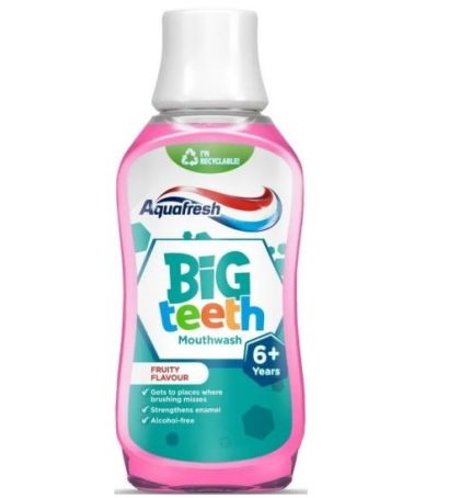 Детска вода за уста Aquafresh Big Teeth 300мл 