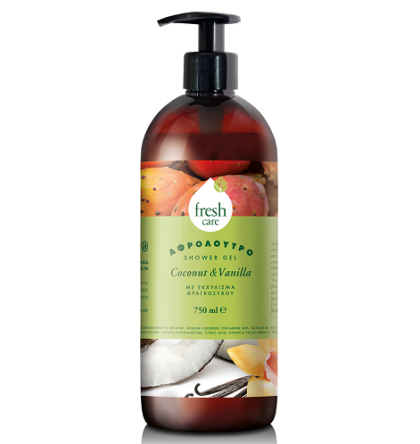 Душ гел 750мл помпа Fresh Care Coconut & Vanilla