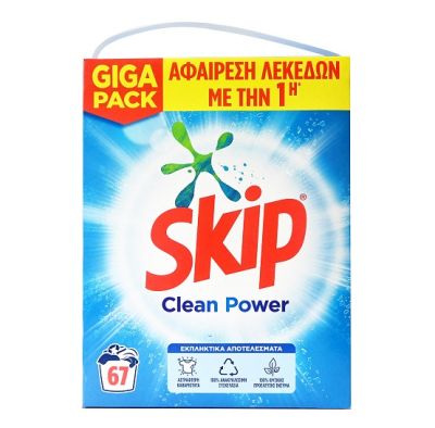 Прах за пране Skip Clean Power 67пр 4.36кг