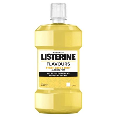 Вода за уста Listerine Fresh Lime & Mint 500мл без алкохол 