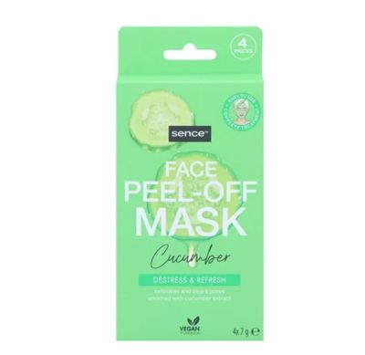 Маска за лице с краставица 4бр Sence Peel-Off Cucumber