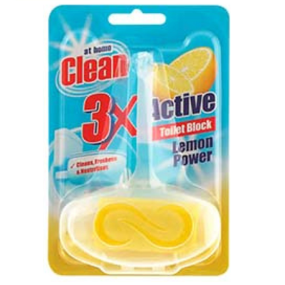 Тоалетно блокче At Home 3в1 Лимон
