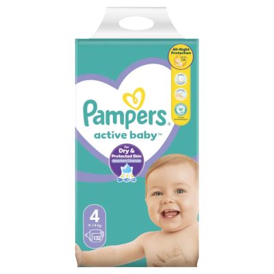 Памперс Актив бейби 4 132бр