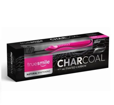 Паста за зъби 100мл + четка TrueSmile Charcoal 
