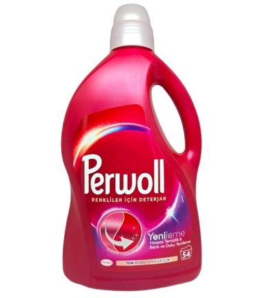 Течна прах Perwoll 54пр за цветни дрехи 2.97л