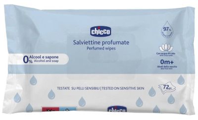 Мокри кърпи с 97% вода Chicco Family 72бр