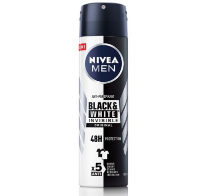 Дезодорант спрей Nivea Men Black & White Invisible 150мл