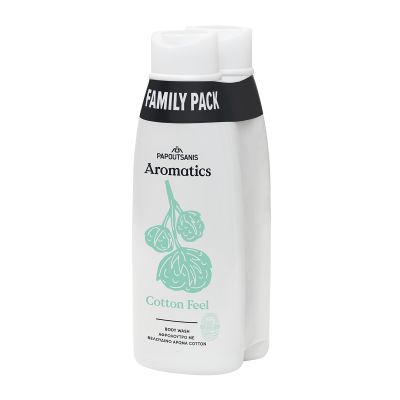 Душ гел 2х650мл Papoutsanis Aromatics Cotton Fresh