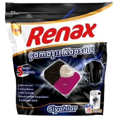 Капсули за пране Renax 30бр за черно пране
